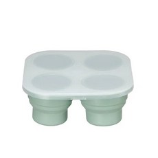 赫媽咪 矽膠副食品附蓋摺疊盒 多款選擇, 薄荷綠, 1個