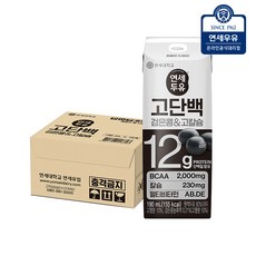 연세두유 고단백 검은콩 고칼슘 두유 16팩, 190ml, 16개