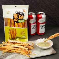 롱태 직화구이 롱다리 프리미엄 먹태 매콤마요 와사비맛, 와사비맛 45g 1봉, 1개, 45g