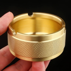 GUEFOON 菸灰缸家用, 1個, 金色:長7cm高5cm（6872）