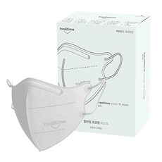 힐타임 코코핏 KF94 컬러 마스크 소형N 새부리형 숨쉬기편한, 25매입, 1개, 실버그레이