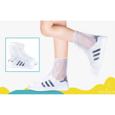 깔끔 투명 비닐 장화 신발방수커버 레인슈즈 (숏)