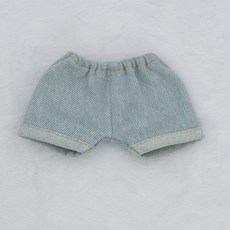 10/15/20cm 인형옷 워싱 재킷 솜인형옷 솜깅이 솜인형 코트 인형 데님 세트, 20cm, 흰색과 파란색 데님 커프스 팬츠