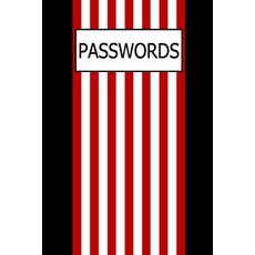 (영문도서) Passwords: Internet Password Logbook Large Print With Tabs - - Black Background With Red And ... Paperback, Independently Published, English, 9781692408855