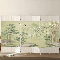 고양이 병풍 일식당 냥이 1.8m 인테리어 4개 단면 티크 이자카야 폭 이동식 칸막이, 1개, 기본 색상