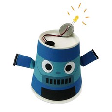 움직이는 건전지 종이컵 로보트 만들기 5인 세트 과학숙제 과학키트 교육