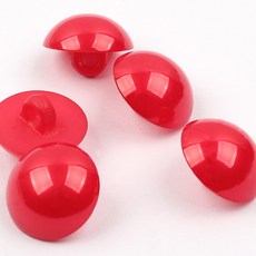 콩단추 하프단추 반콩 눈알 17mm, 레드, 20개