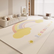 地毯客廳臥室牀邊毯寶寶爬行墊大面積全鋪地墊閱讀區兒童房, 彩虹夢境