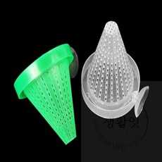 생활잇 어항 피딩컵 열대어먹이그릇, 화이트, 1개