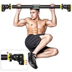 신흥클라스 프리미엄 가정용 문틀 철봉 이중잠금장치 턱걸이 풀업바, 블랙