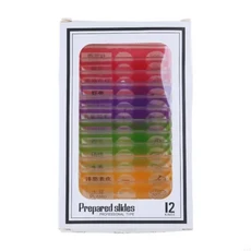 스테레오 현미경을위한 12pcs 플라스틱 준비된 동물 곤충 꽃 표본, 01 White, 01 CHINA