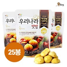 [밤뜨래] 국내산 우리나라맛밤 50g x 25봉(M), 25개