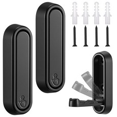LEIFIDE 블랙 접이식 벽 후크 2개 7cm(2.87인치) 튼튼한 접이식 코트 후크 접이식 행거 걸이 코트 타월 키 모자 가방 백팩, 2