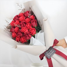 S5凡妮莎系列香皂花束 20朵入, 紅色, 1個