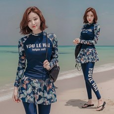 핫핀 래쉬가드 3P 세트, 네이비 네이비