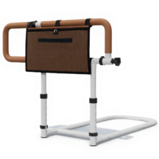 툴릭스 낙상방지 침대가드 어르신 침대손잡이 안정바 노인보호 접이식 침대안전가드, 브라운