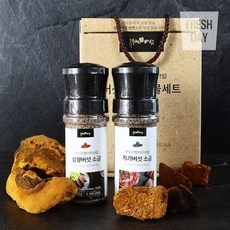 류충현버섯명장 버섯 소금선물세트 2입
