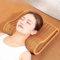 사우나 베개 여름 시원하고 통기성 공중형 수면 휴식용품 샤워실 스파 침실 미용실 가정용으로 편안함, 01 solid wooden frame, 1개