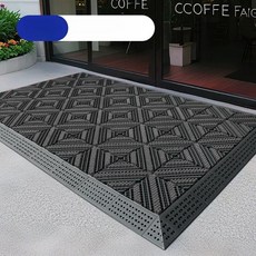 먼지털이 매트 45x45cm 출입문 현관 식당 대형, 삼중 장기 사용 내구성