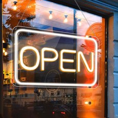 USB LED 네온사인 OPEN 40x23cm 에너지 효율적인 고휘도
