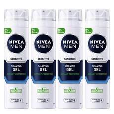 니베아 맨 센서티브 쉐이빙 젤 200ml, 4개
