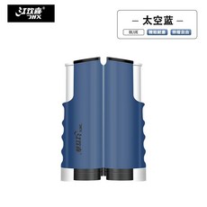 便攜式通用乒乓球網架，自由伸縮大夾口乒乓桌臺中間網, 1個, 太空藍【加強版】