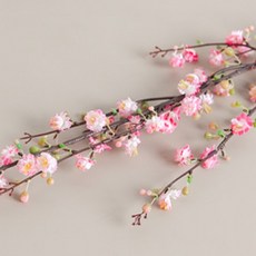 플라워트리 조화 봄 진달래 꽃다발, 핑크, 1개