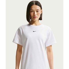 나이키 NIKE 티셔츠 스포츠웨어 오버사이즈 반소매 티셔츠(플러스 사이즈) W - 화이트:블랙 IH7602-100