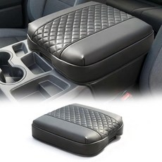 200546 센터 콘솔 커버 2019-2025 쉐보레 실버라도 및 GMC 시에라 액세서리와 호환 40/20/40 점프 시트에만 적합 가죽 중간 암 레스트 보호 긁힘 방지, For Jump Console