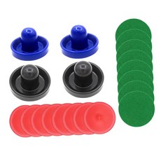 Royalways 1 세트 미니 에어 하키 푸셔 및 에어 하키 퍽 96mm 목표 핸들 패들, 플라스틱, 스타일 B, 1개