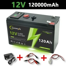 LiFePO4 12V 150Ah 배터리 4000+ 사이클 충전식 리튬 라이딩 장난감 스쿠터 어군탐지기용 내장형 BMS, 09 LiFePO4 18000mAh