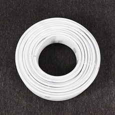 자이언트 플라워 줄기 원예용품 공예 튜브 재료 대형, 18mm 화이트 50m 가위 포함