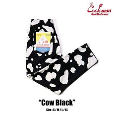COOKMAN USA 231-23803 Chef Pants 廚師長褲 / 休閒長褲 (黑乳牛 COW) 化學原宿