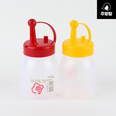 반투명 양념병 소스병 간장 식초 겨자 냉면 미니 소스통 소, 누드케찹병 소, 노랑, 1개
