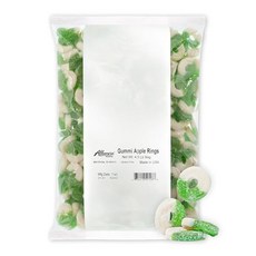 알바네즈 제과 구미 사과 링 4.5파운드 백 Albanese Candy Gummi Apple Rings 4.5-pound Bag, 사과 반지, 4.5 파운드, 1개
