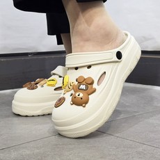 발편한 남녀공용 슬리퍼 샌들 통굽 키높이 여름 사무실 EVA 실내화 아쿠아 신발 민지