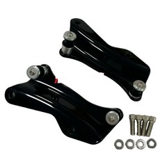 OD 할리 호환 투어링 튜닝 미니 로우 백레스트 동승자 등받이 쿠션 러기지랙 테일랙 브라켓 2009-2024, LB03F03(도킹킷 2014-2024전용)