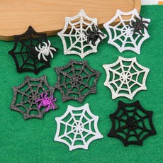 펠트장식 A2351 소포장 거미 거미줄에 할로윈 흰색 10개, 10개[낱개수량확인]