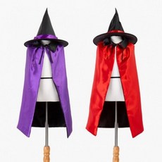 할로윈 망토 모자세트 마녀코스튬
