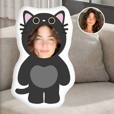 사랑하는 사람의 사진이 양면으로 귀여움을 사진 맞춤 디자인으로 화된 베개로 제작된, 10cm, Image ization