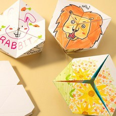 민화샵 3D 입체 종이접기 칼레이도사이클 만들기놀이 DIY, 혼합색상, 1개