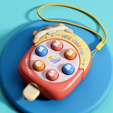 DFMEI 迷你掌上打地鼠兒童玩具解壓小玩具早教玩具男女孩益智按壓小玩具, 如圖, 冰棍打地鼠-紅色【打地鼠+吹口哨】★★