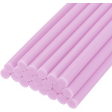 uxcell 20개 건용 핫 스틱 7mm0.27인치 x 4인치 미니 멜트 연분홍색, 0.27" x 4", Light Pink