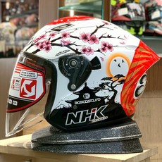 NHK S1GP PRO AL21#12 櫻花站 台灣版型 3/4罩安全帽，舒適透氣、輕量化設計，守護您的騎行安全, L