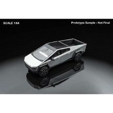 사이버트럭 RC카 피규어 RC 트럭 다이캐스트 장난감, 픽업트럭(테일 커버 포함 3월)