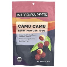 몸관리하세요 겨울입니다 Wilderness Poets 유기농 카무카무 베리 분말 99g(3.5oz) 특별관리진행, WildernessPoets유기농카무카무베리분말99g3, 99g