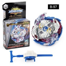 臺灣-出貨【新款熱銷】爆裂陀螺玩具閤金戰鬥陀螺B-97噩夢聖槍帶髮射器對戰男孩玩具 KKMD, b97噩夢聖槍陀螺加射器, 1個