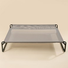 四季可拆洗透氣狗狗行軍床, 1個, 升級款灰色扶手