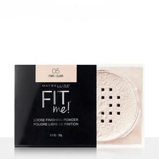 MAYBELLINE媚比琳 FIT ME空氣絲絨蜜粉 持久控油 柔焦毛孔 定妝, 05 透明, 1個