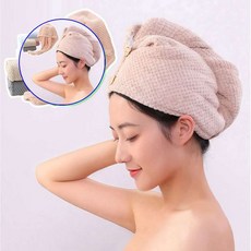 쌍문상회 샤워후 머리 빨리 마르는 헤어 드라이 타월 타올 수건 헤어타올 헤어타월 드라이타올 드라이타월 헤어수건 40872EA, ONE, 퍼플